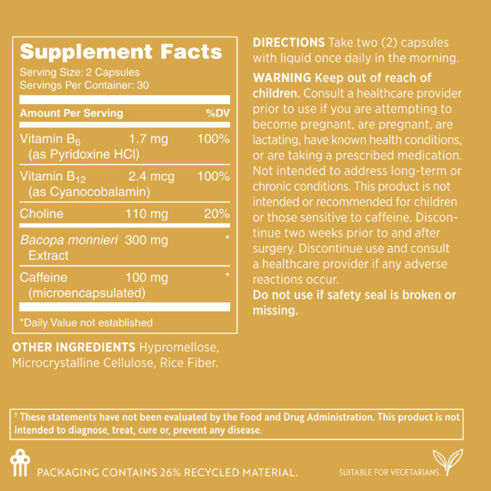 Morning routine with two Sharp Focus capsules