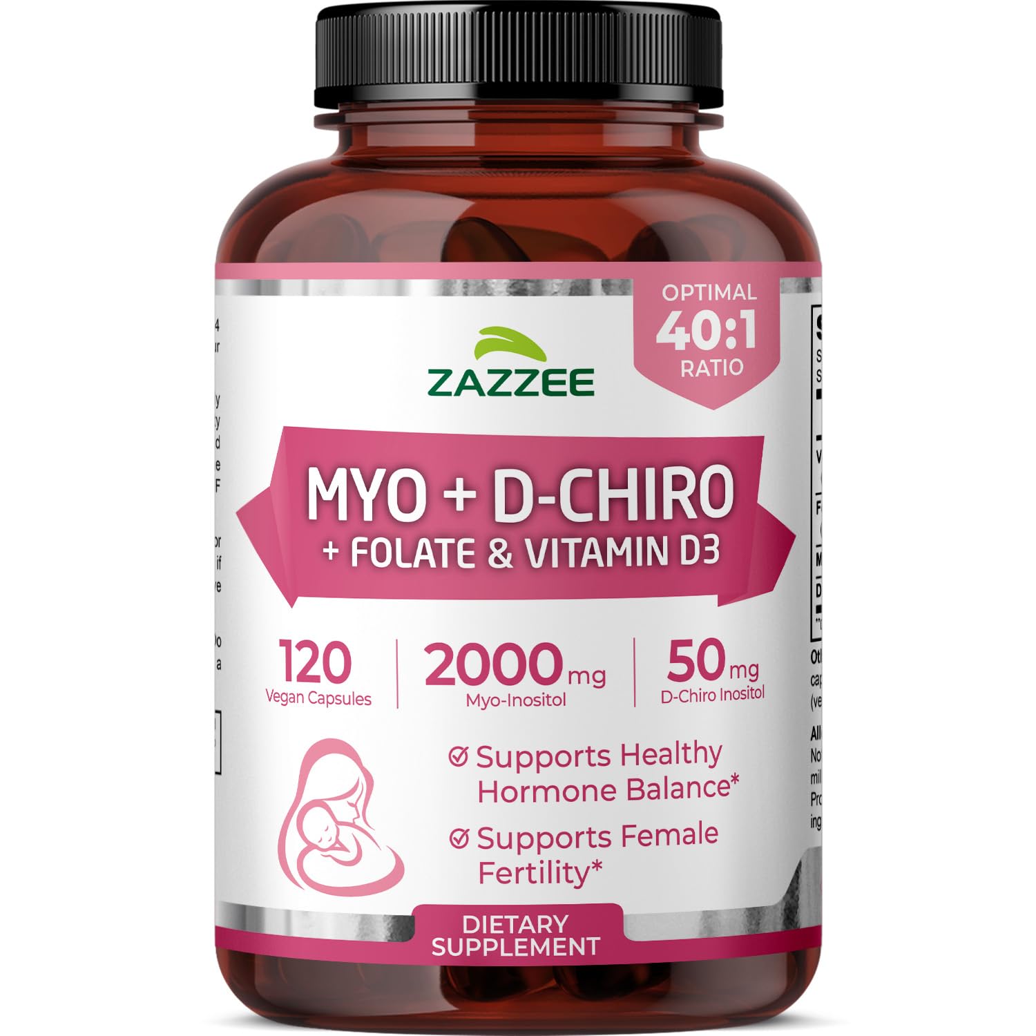 Myo- and D-Chiro Inositol for Women in a 40:1 ratio, 30 servings, ISO lab tested.