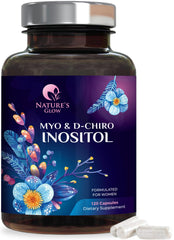 Myo-Inositol and D-Chiro Inositol 1025mg with a 40:1 ratio for ovarian support, 120 capsules