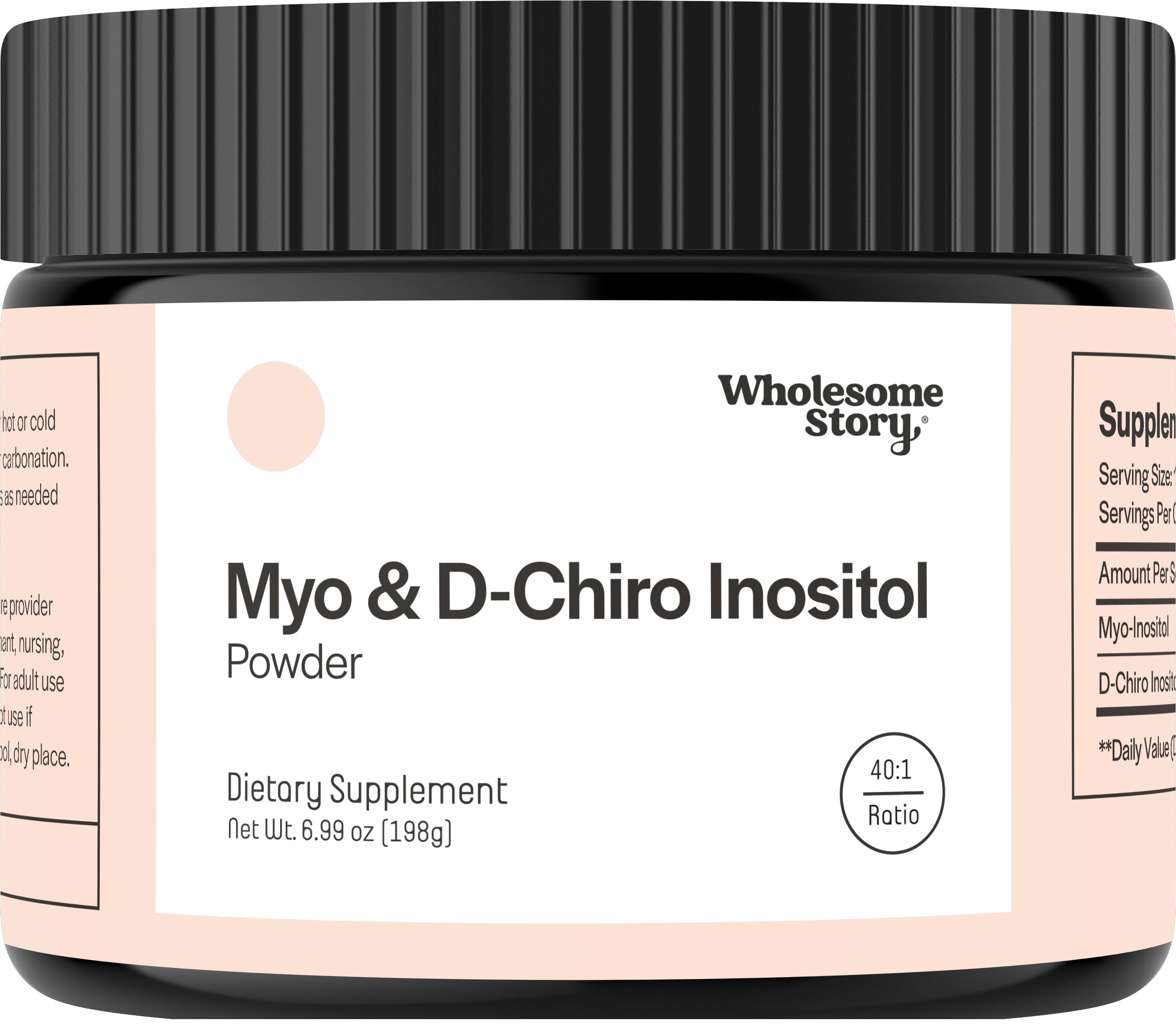 Myo-Inositol and D-Chiro Inositol powder with 40:1 ratio and 90 servings