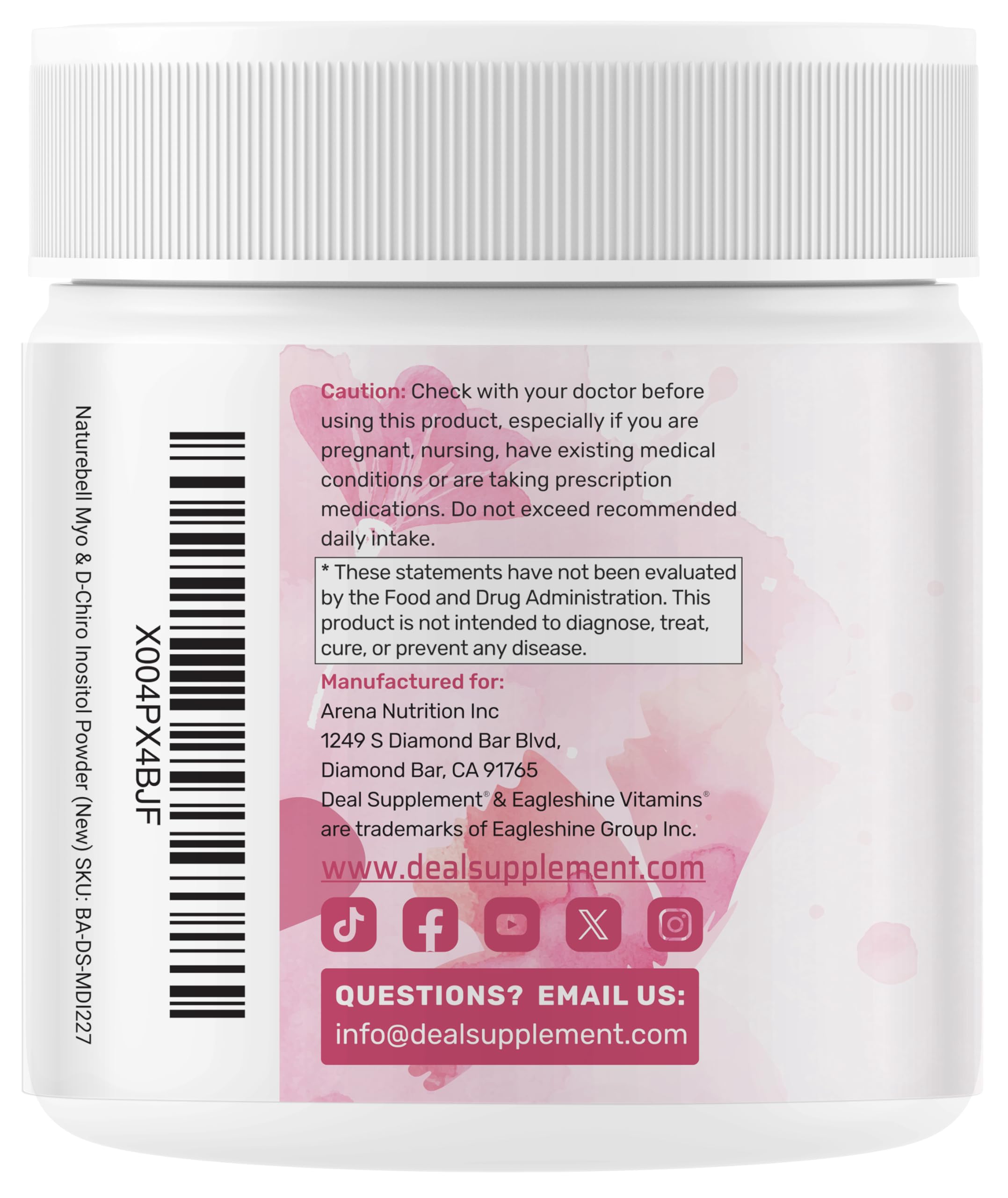 Certification icons for Non-GMO, gluten-free, dairy-free, soy-free