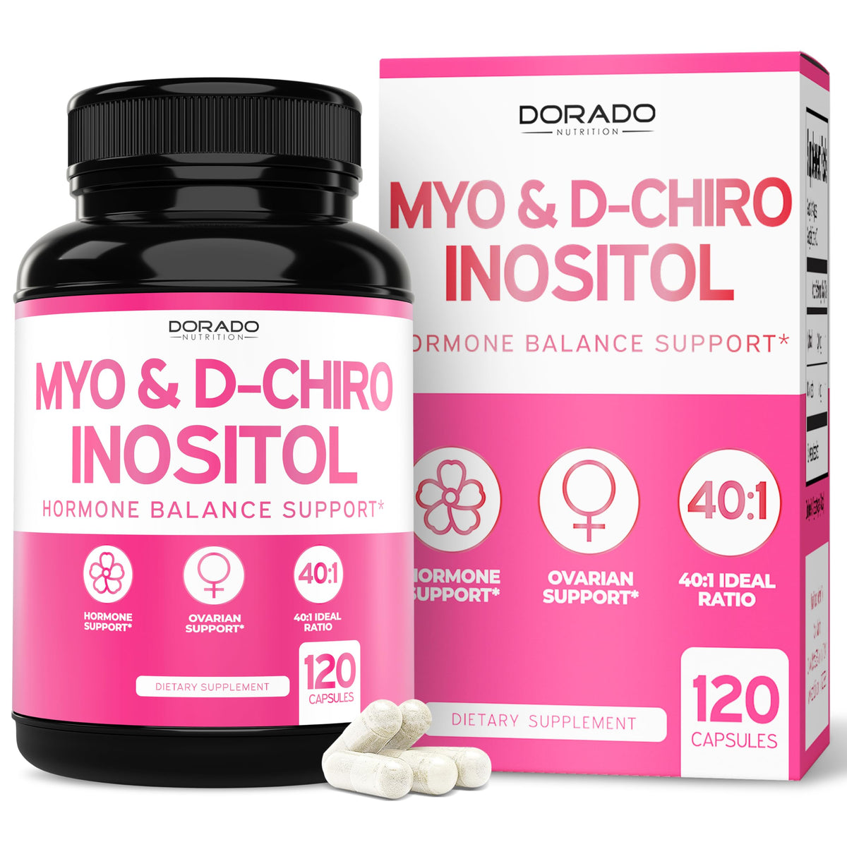 Myo-Inositol & D-Chiro Inositol supplement for women - 120 capsules