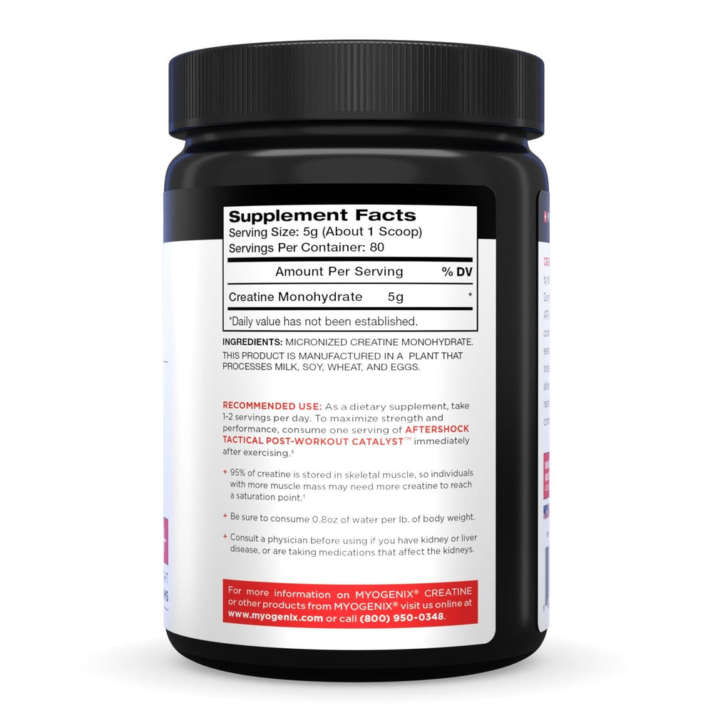 Close-up of micronized creatine monohydrate powder
