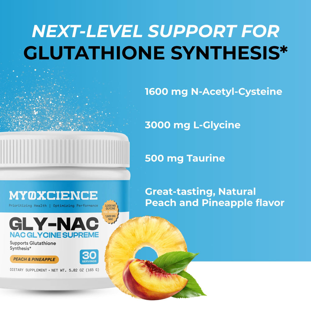MYOXCIENCE NAC Glycine Supreme peach-pineapple aroma and flavor cue