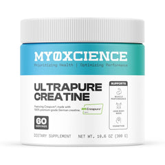 MYOXCIENCE UltraPure Creatine bottle with Creapure label