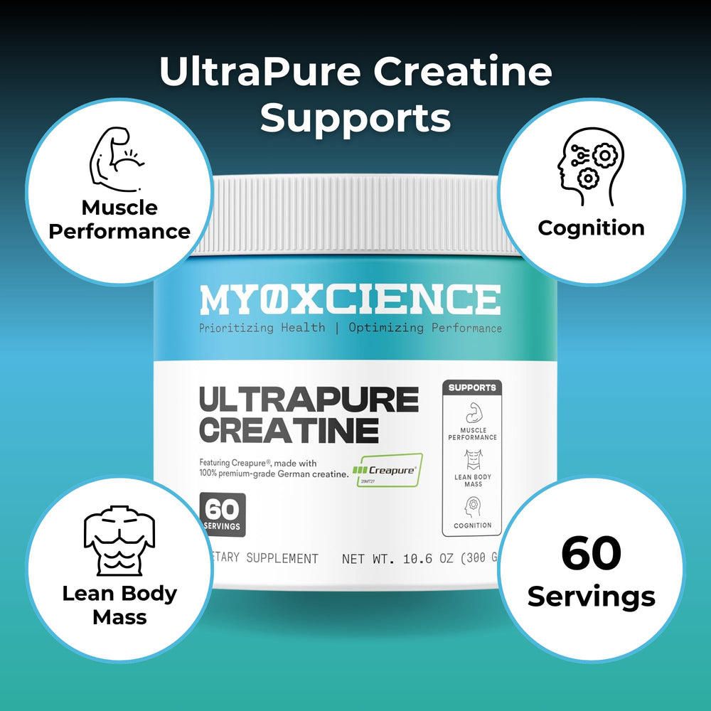 Creatine powder dissolving in water