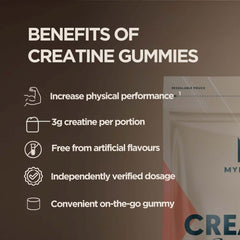 Front packaging of Myprotein Creatine Gummies
