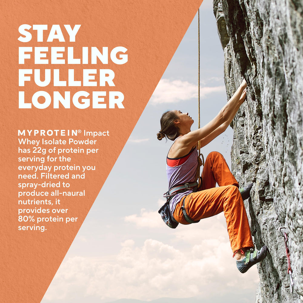 Myprotein Impact Whey Protein Isolate in gym bag ready for workouts