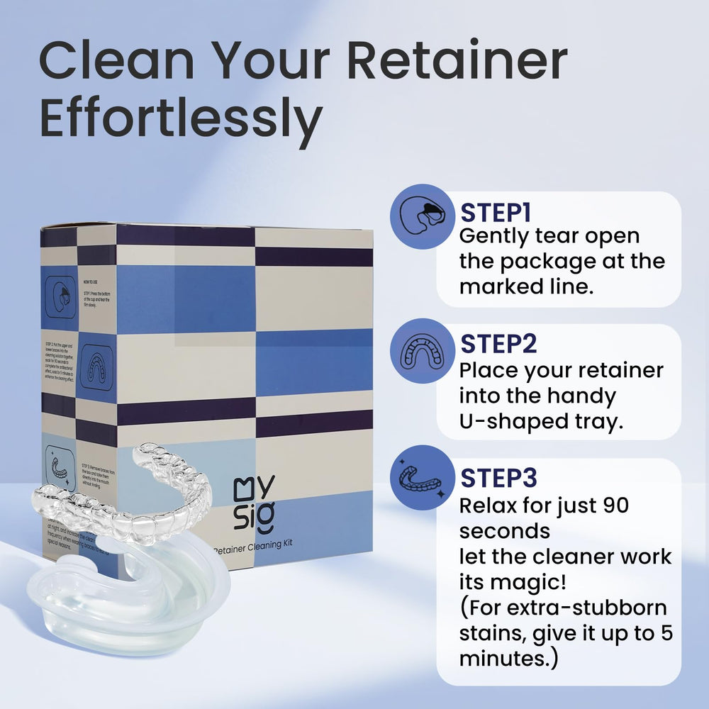 Single-use cleaning packets for Mysig solution