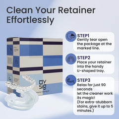 Single-use cleaning packets for Mysig solution