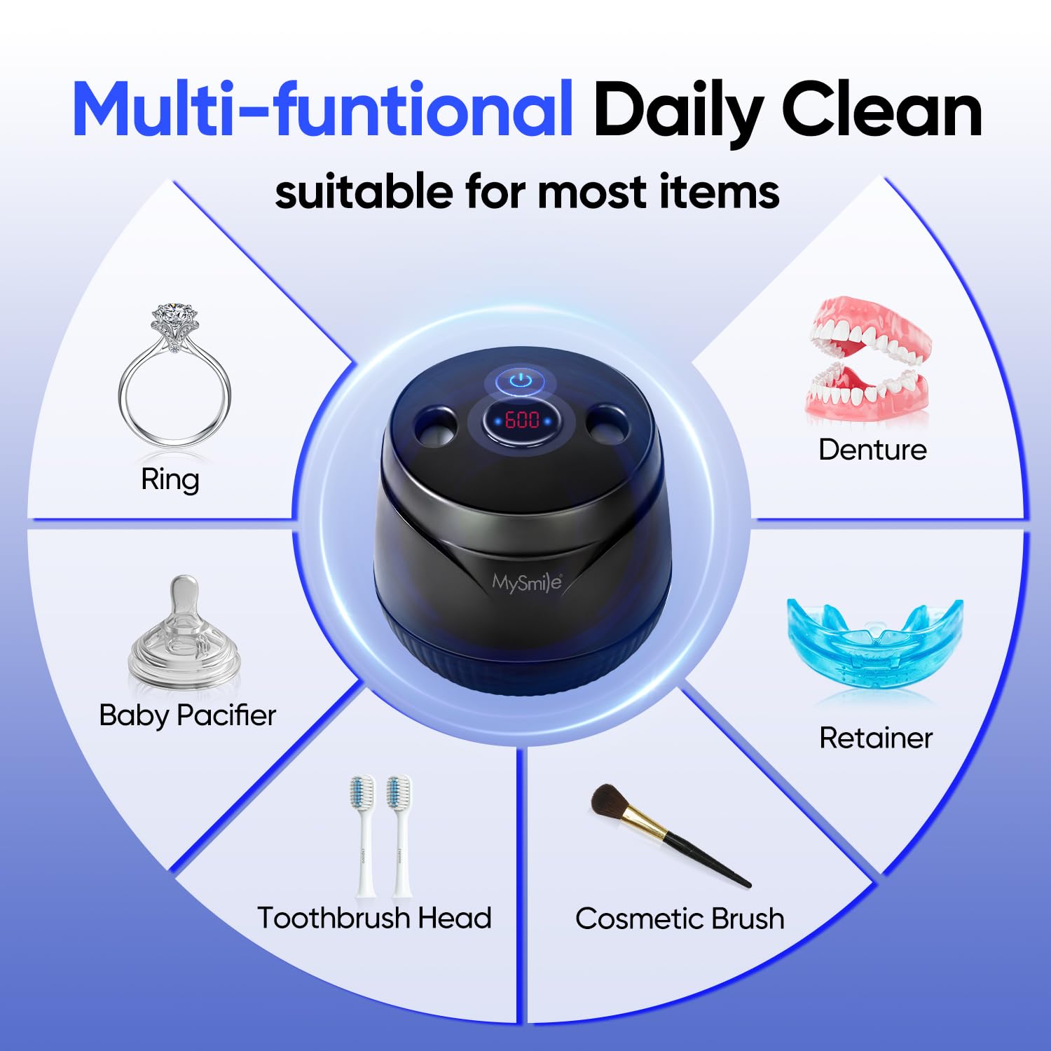 Mint flavored cleaning tablets for the MySmile cleaning system