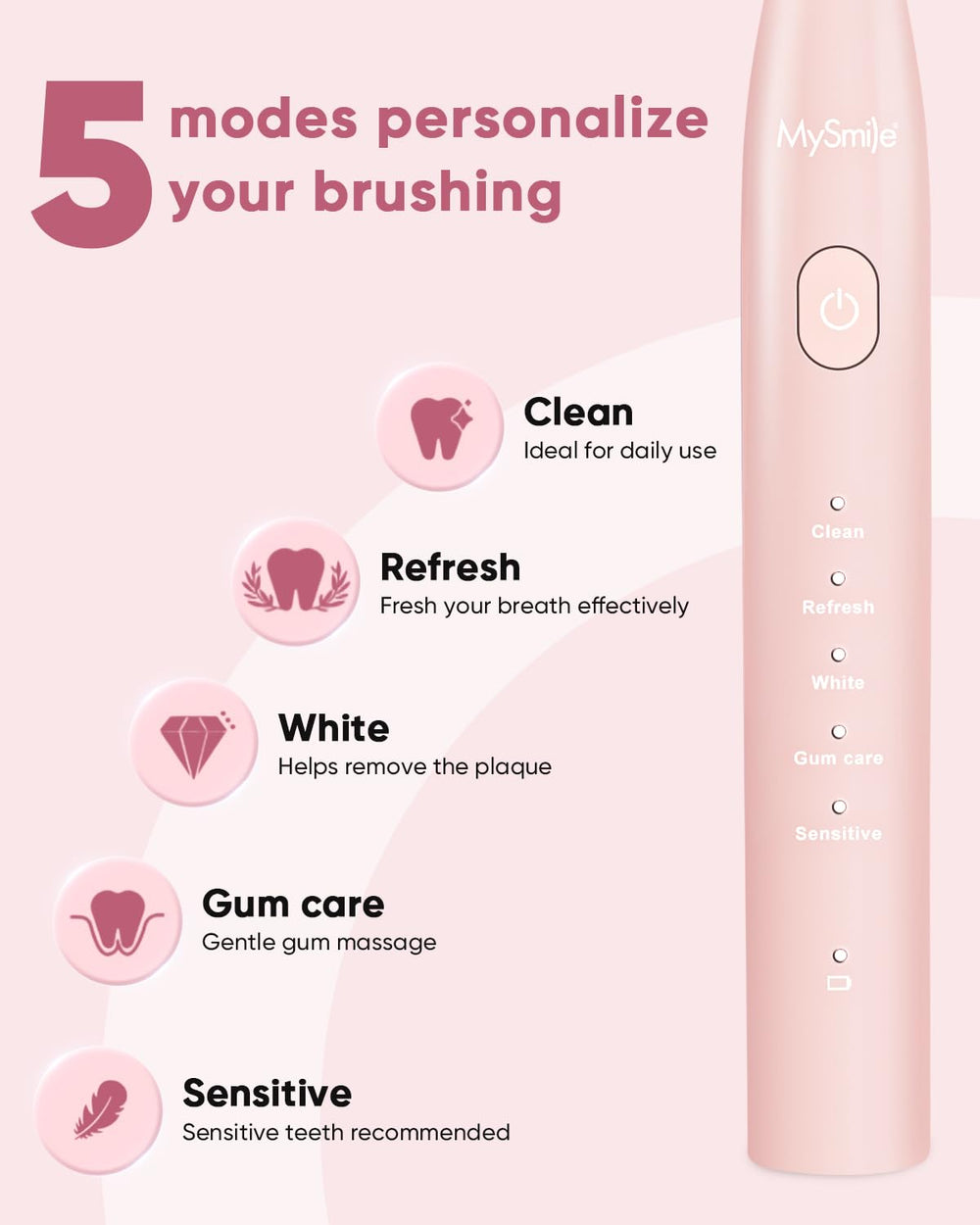 Ultrasonic denture cleaner with brush heads
