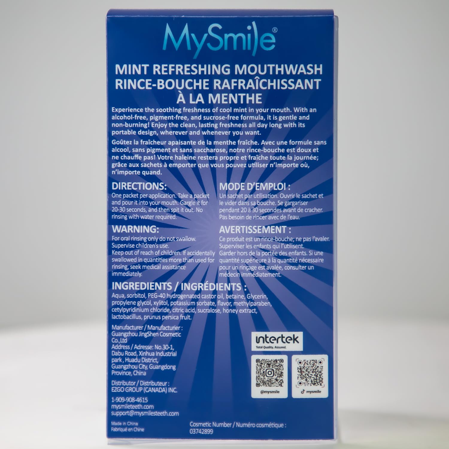 Long-lasting fresh breath up to 24 hours