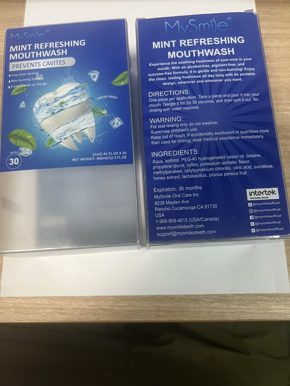 Zero alcohol mouthwash suitable for sensitive mouths