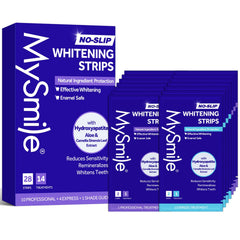 Front packaging of MySmile Teeth Whitening Strips
