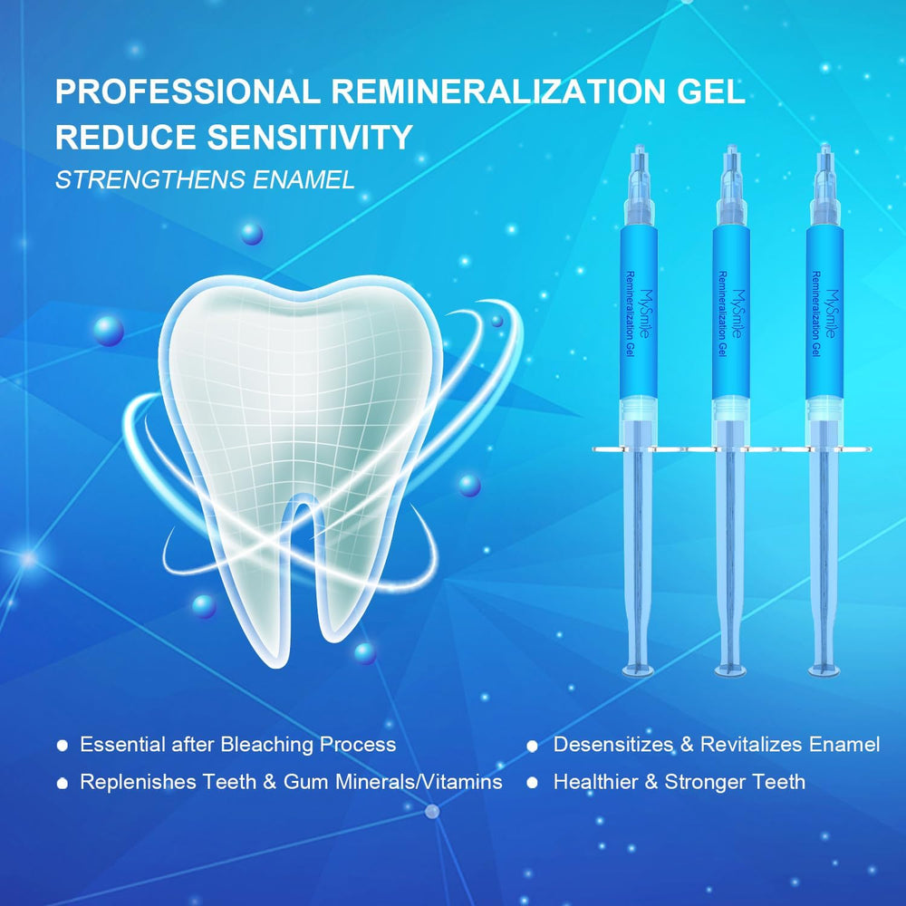 Close-up of MySmile remineralization gel in syringe