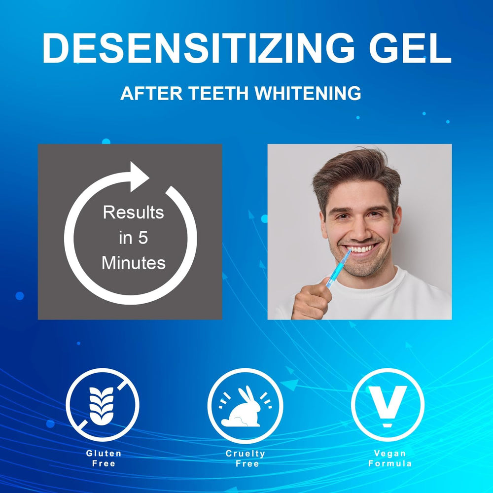 Gel being applied to teeth tray for use