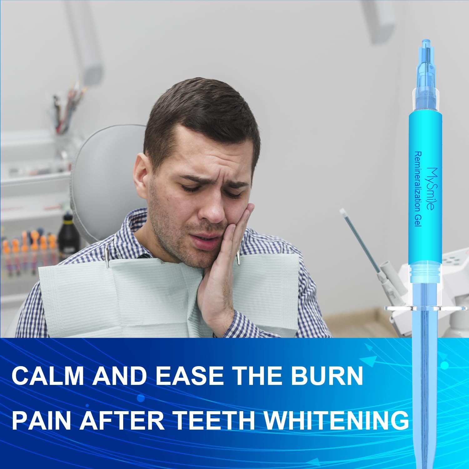Three 3ml tubes of MySmile remineralization gel