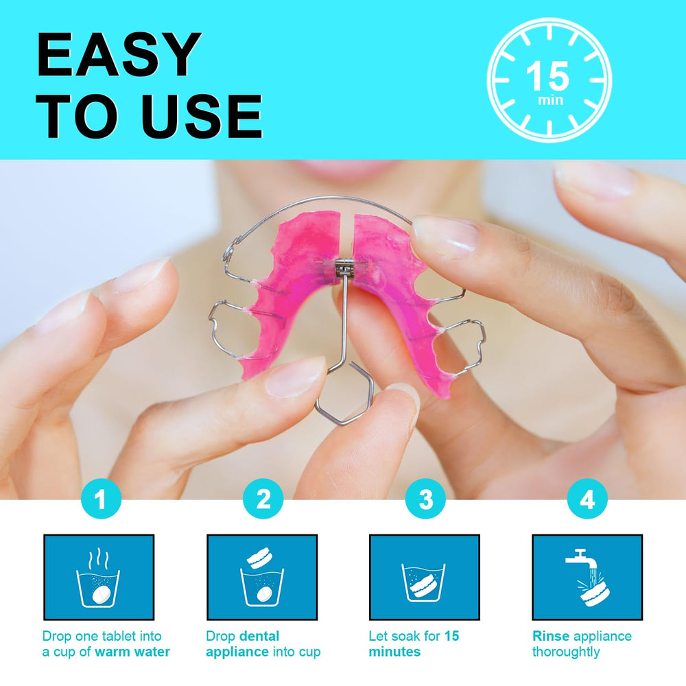 Whitening effect on dental appliances after using MySmile