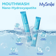 Package of MySmile mouthwash for sensitive teeth