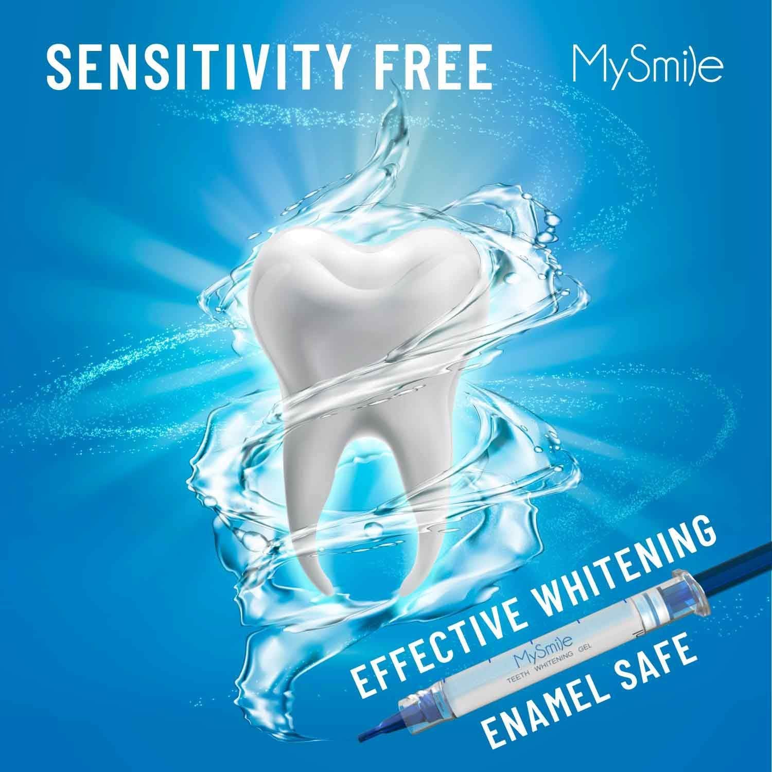 Smile showing before and after whitening to demonstrate stain removal