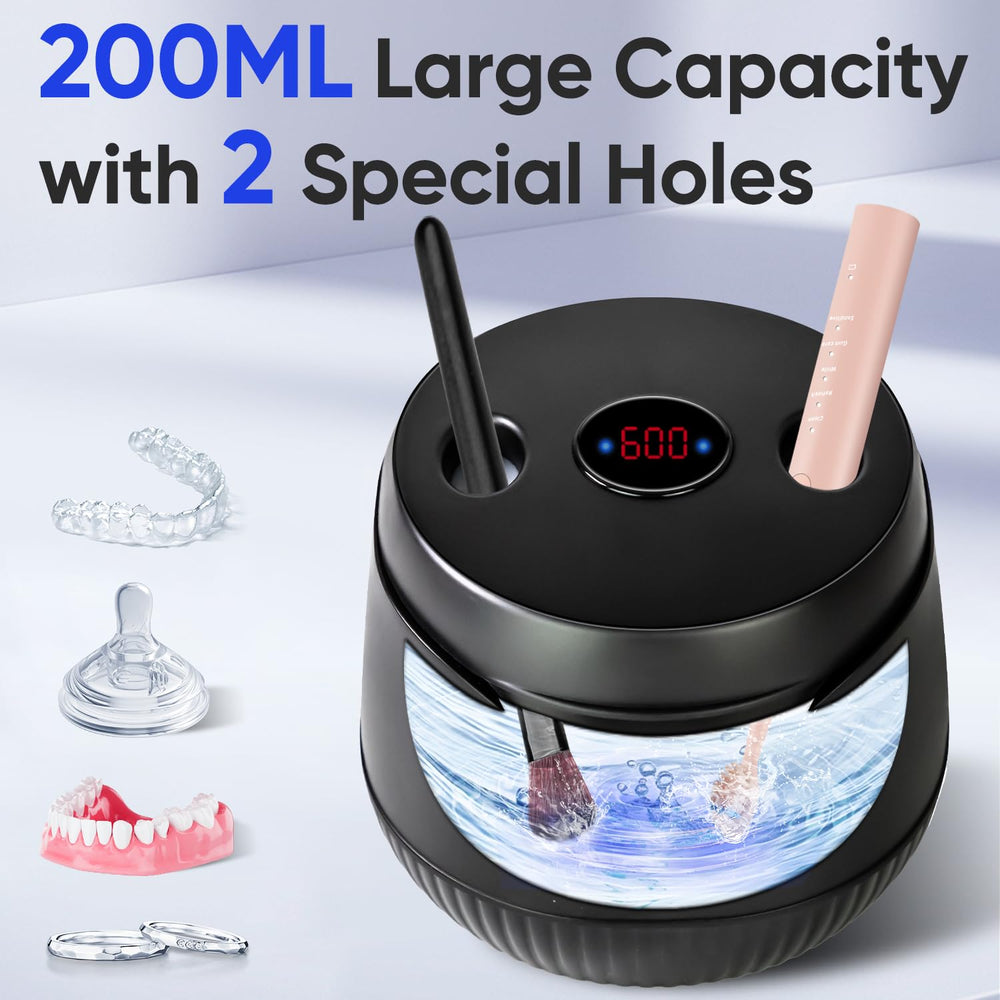 254nm UV lamps integrated inside the cleaner