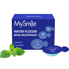 MySmile Water Flosser Mouthwash travel size bottle
