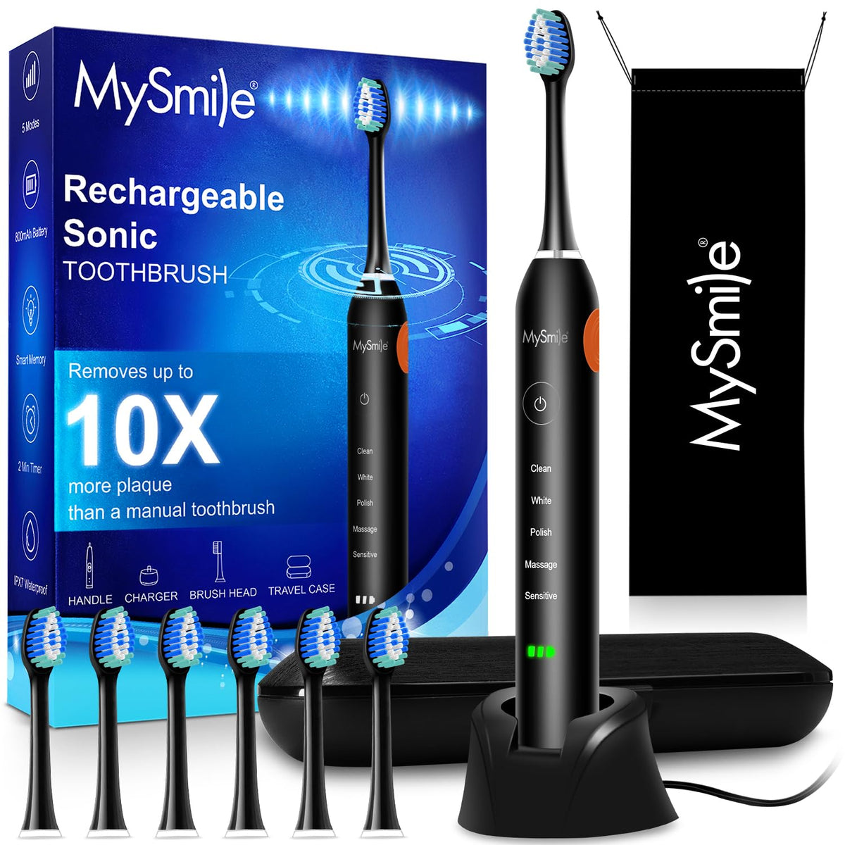 MySmile UC605 black front view