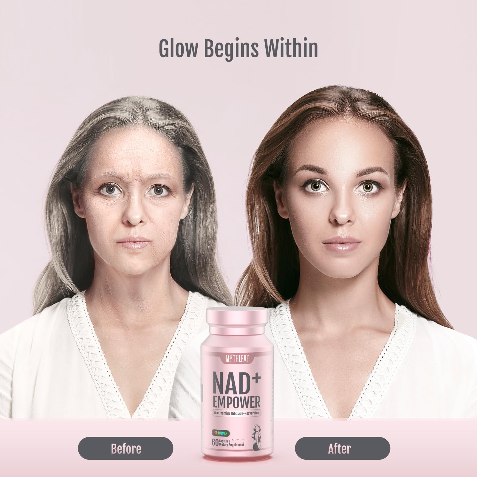 Lifestyle image promoting women's wellness, energy, and balance