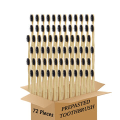 Eco-friendly N-amboo Bamboo Toothbrush with bamboo handle