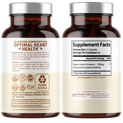 Close-up of N1N Cinnamon supplement bottle showing 120 capsules