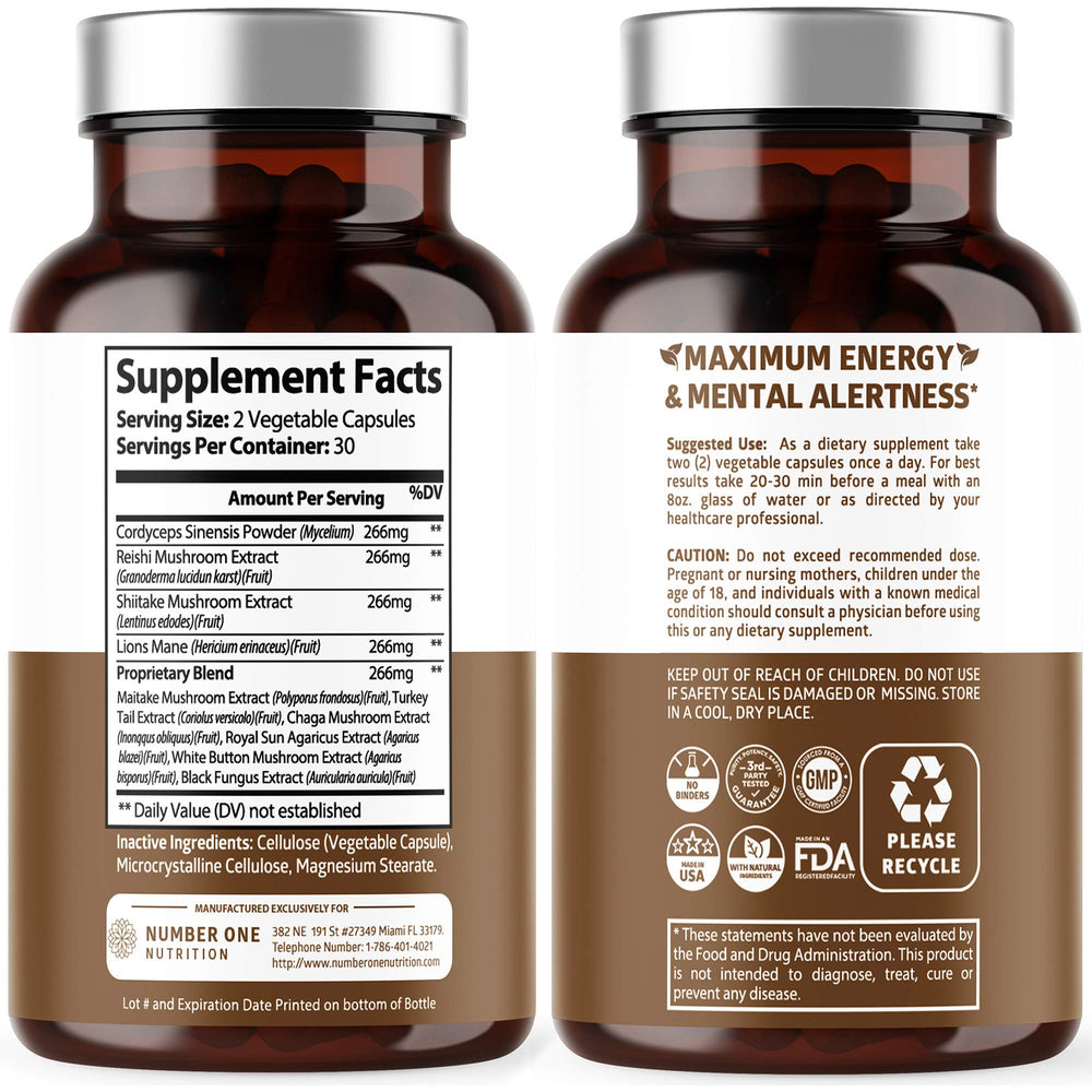 Close-up of 60 vegan capsules