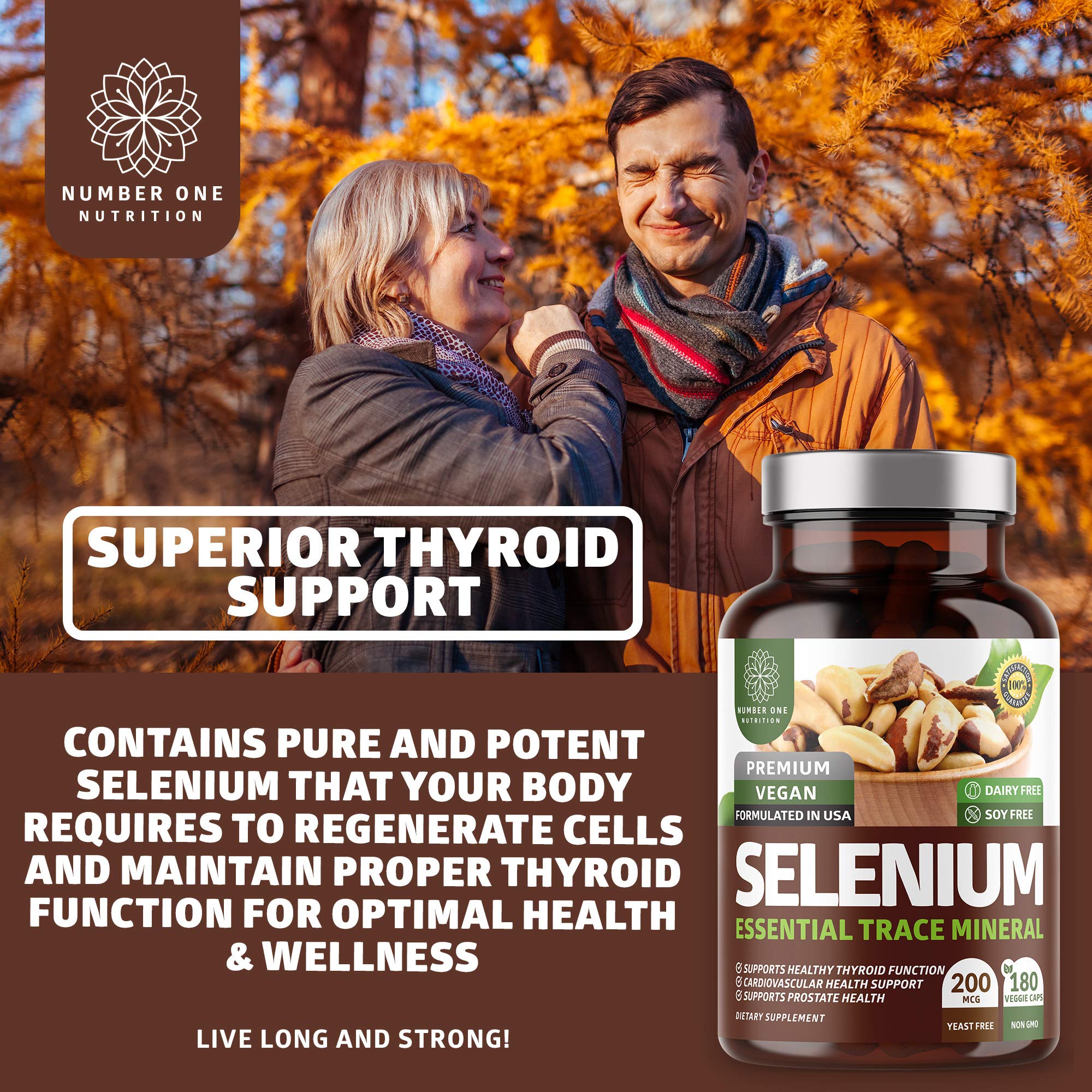 Selenium 200mcg formula for immune and prostate support