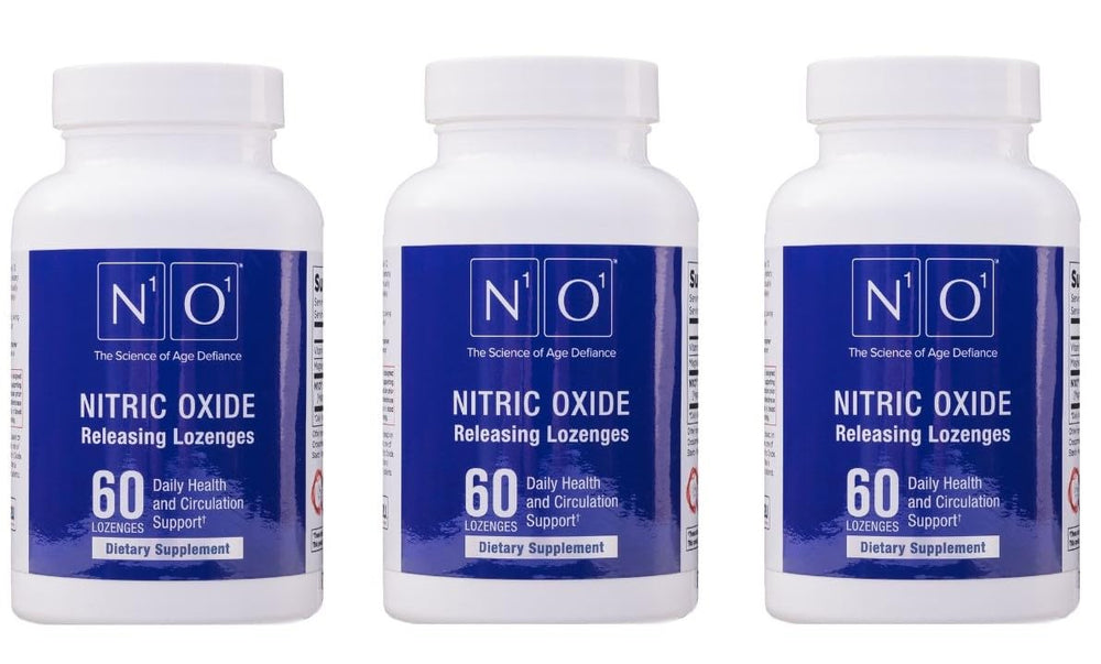 N1O1 Nitric Oxide Lozenges heart health 180 count bottle