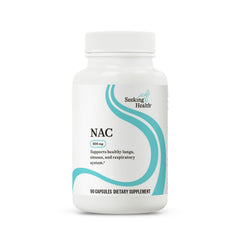 Seeking Health NAC 500 mg N-Acetyl-L-Cysteine capsules bottle