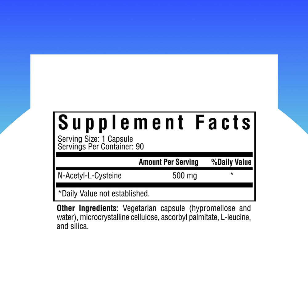 Close-up of N-acetyl-L-cysteine capsules