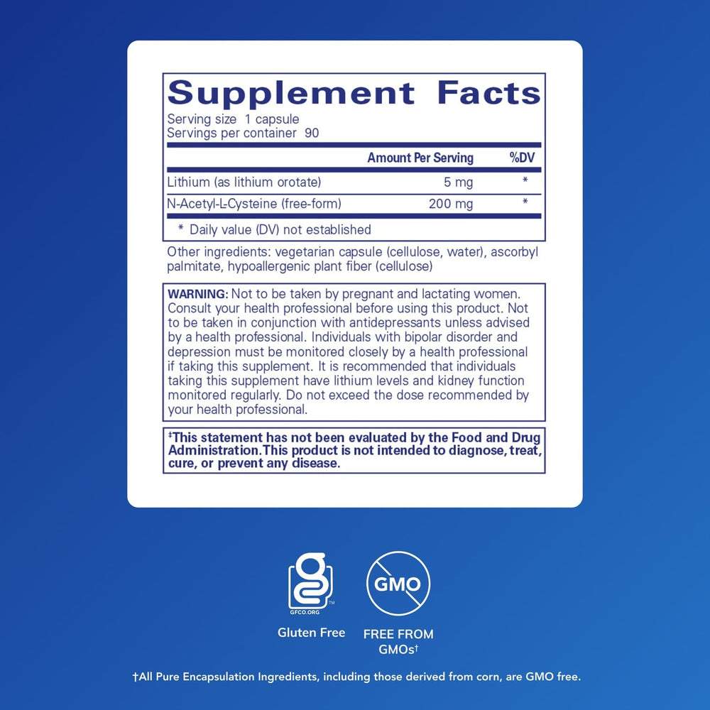 N-acetyl-L-cysteine (NAC) 200 mg for brain health graphic