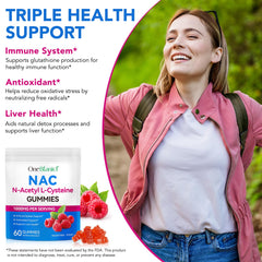 Vegan gluten-free NAC Gummies with pectin base