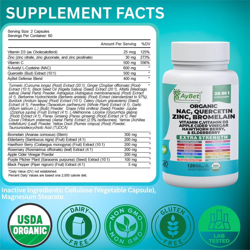 Close-up of 28-in-1 formula text on package