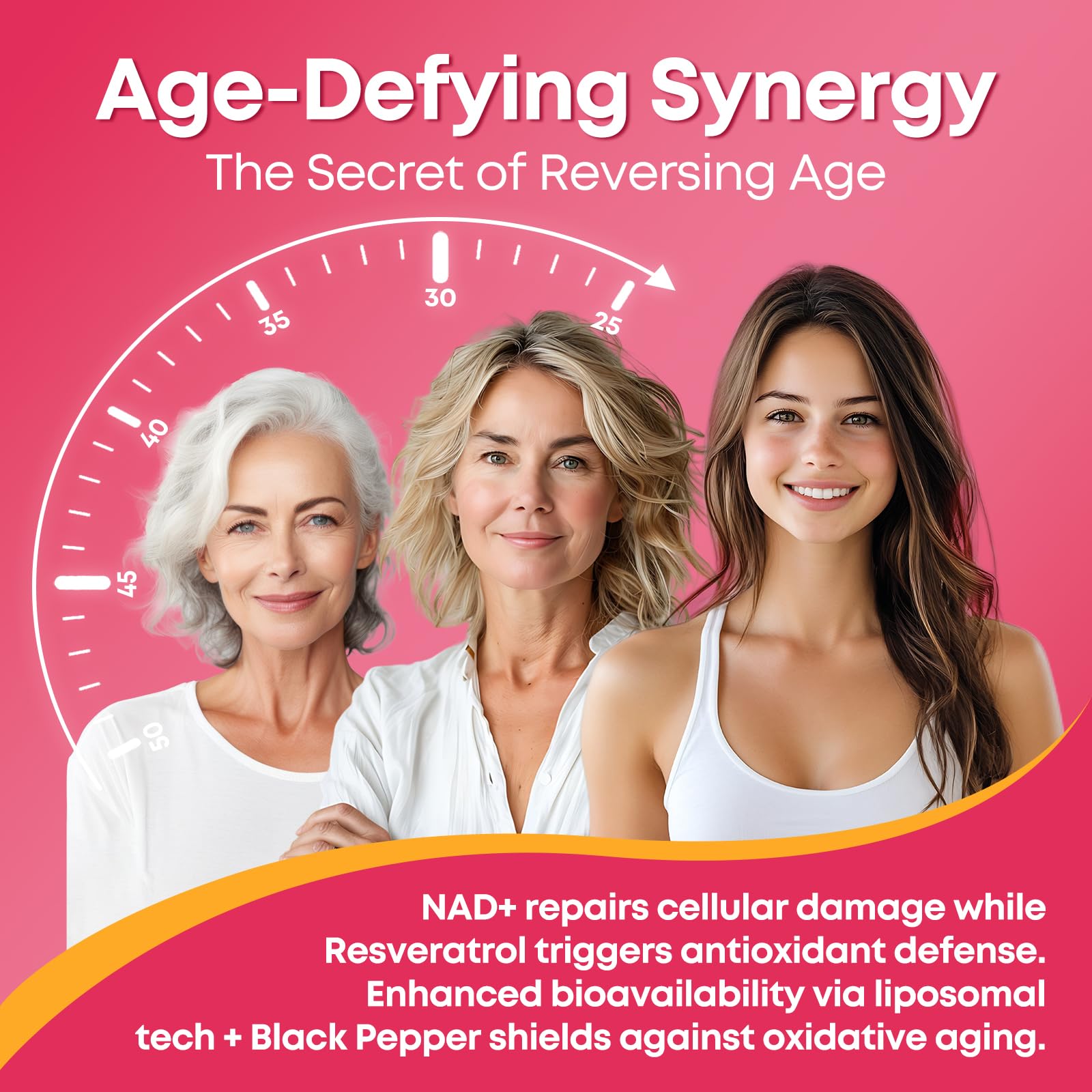 Vegan and gluten-free badge on NAD+ Gummies packaging