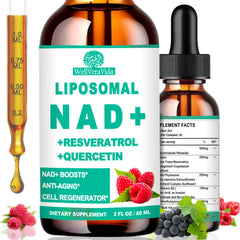 NAD liquid drops raspberry flavor 900mg
