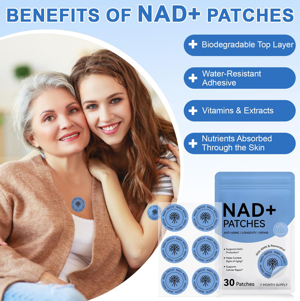 Close-up of NAD patch ready to apply to skin