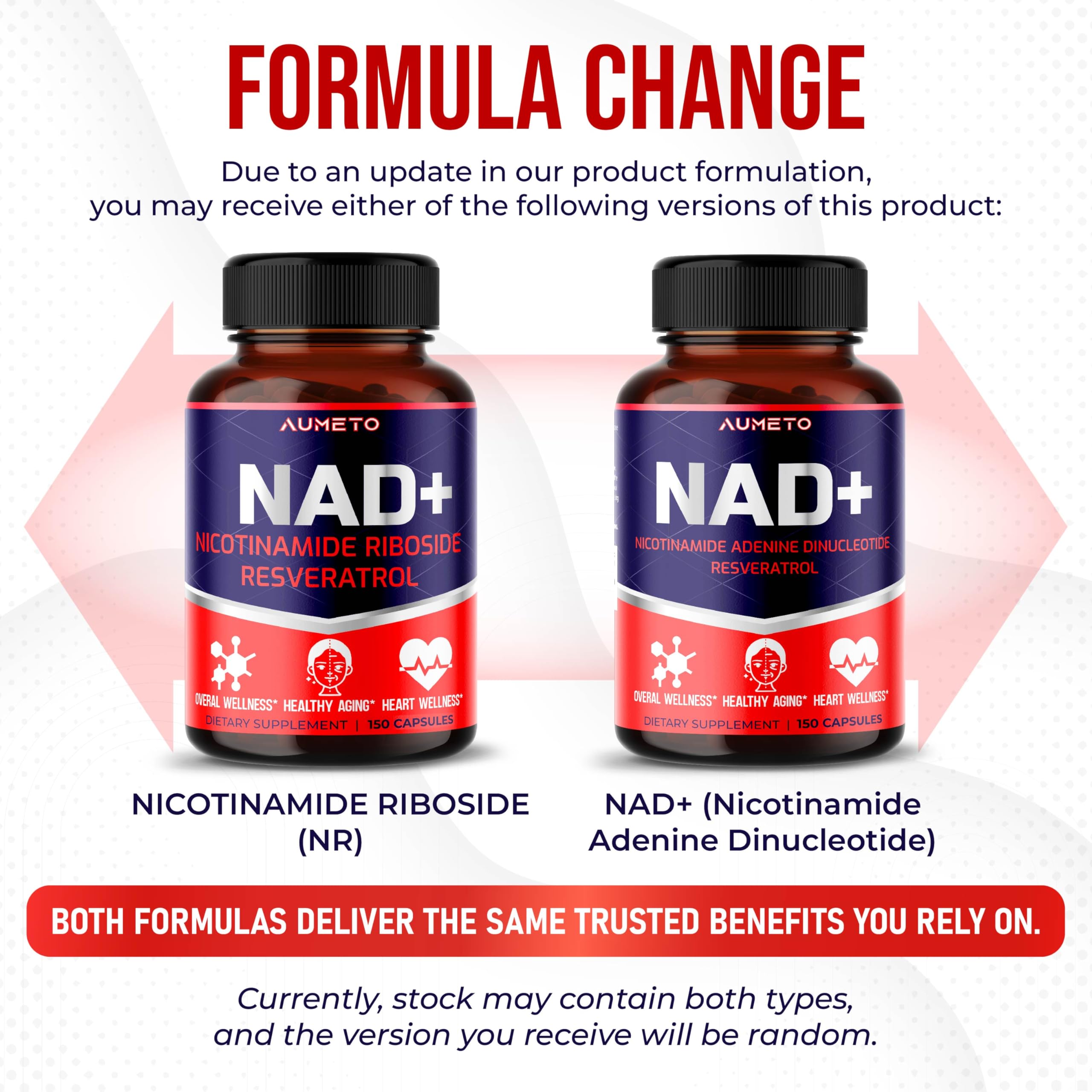 Supplement facts panel close-up for NAD+ 350mg