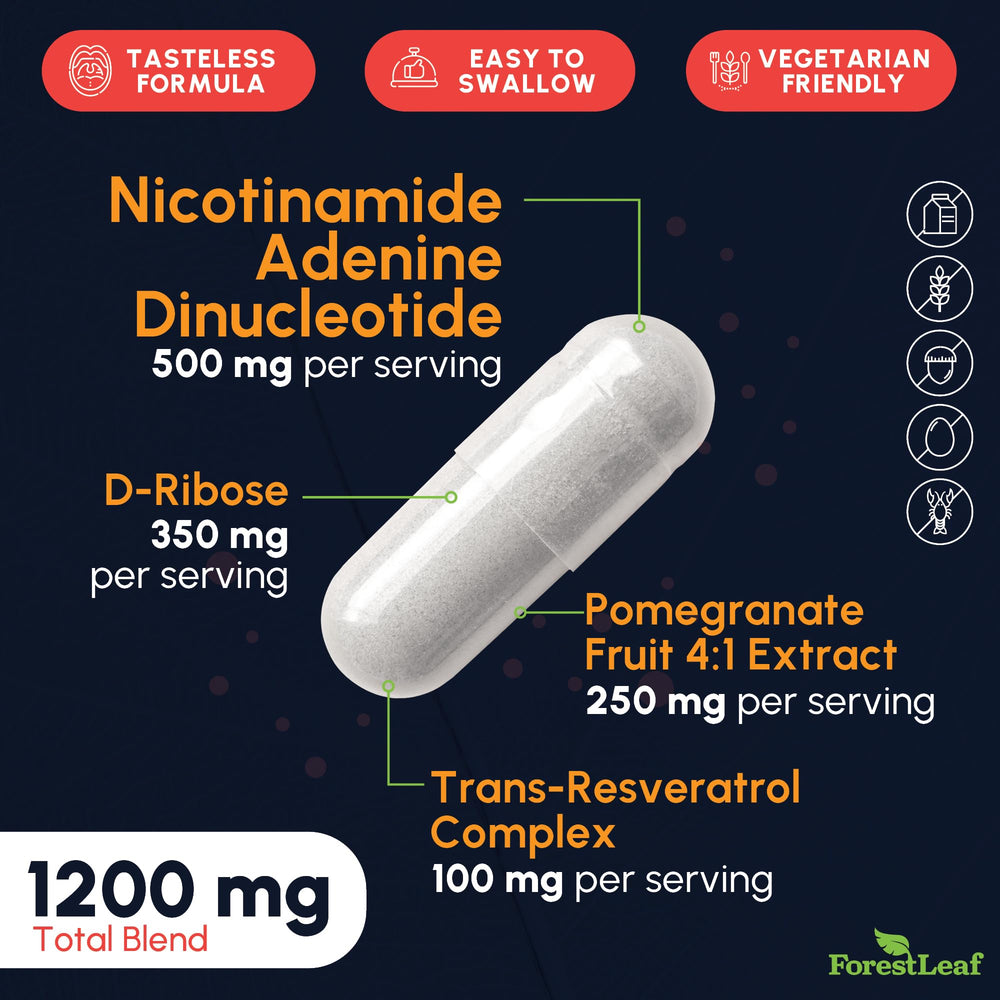Graphic concept of anti-aging skin support from NAD+
