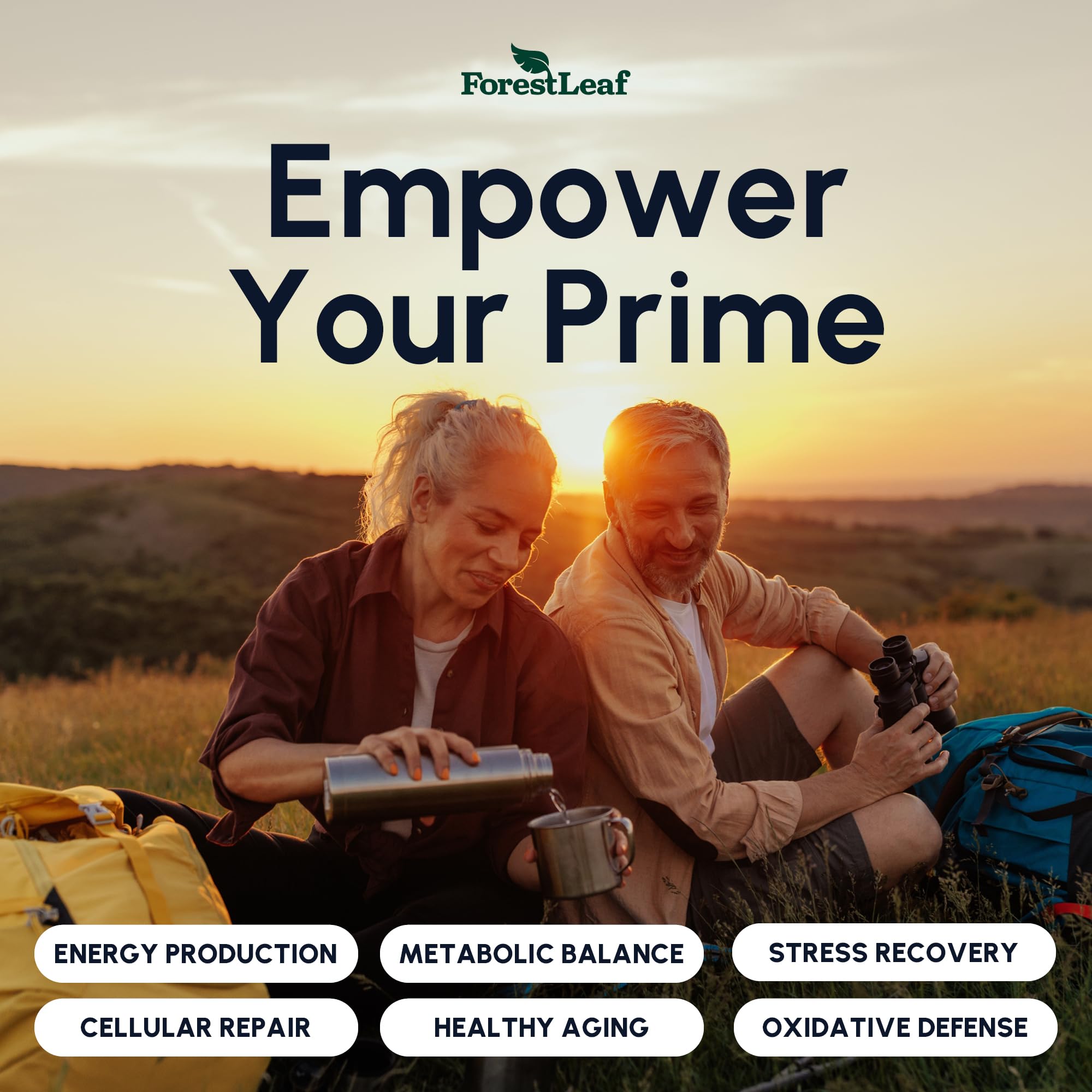 Lifestyle image of a person taking NAD+ for daily energy