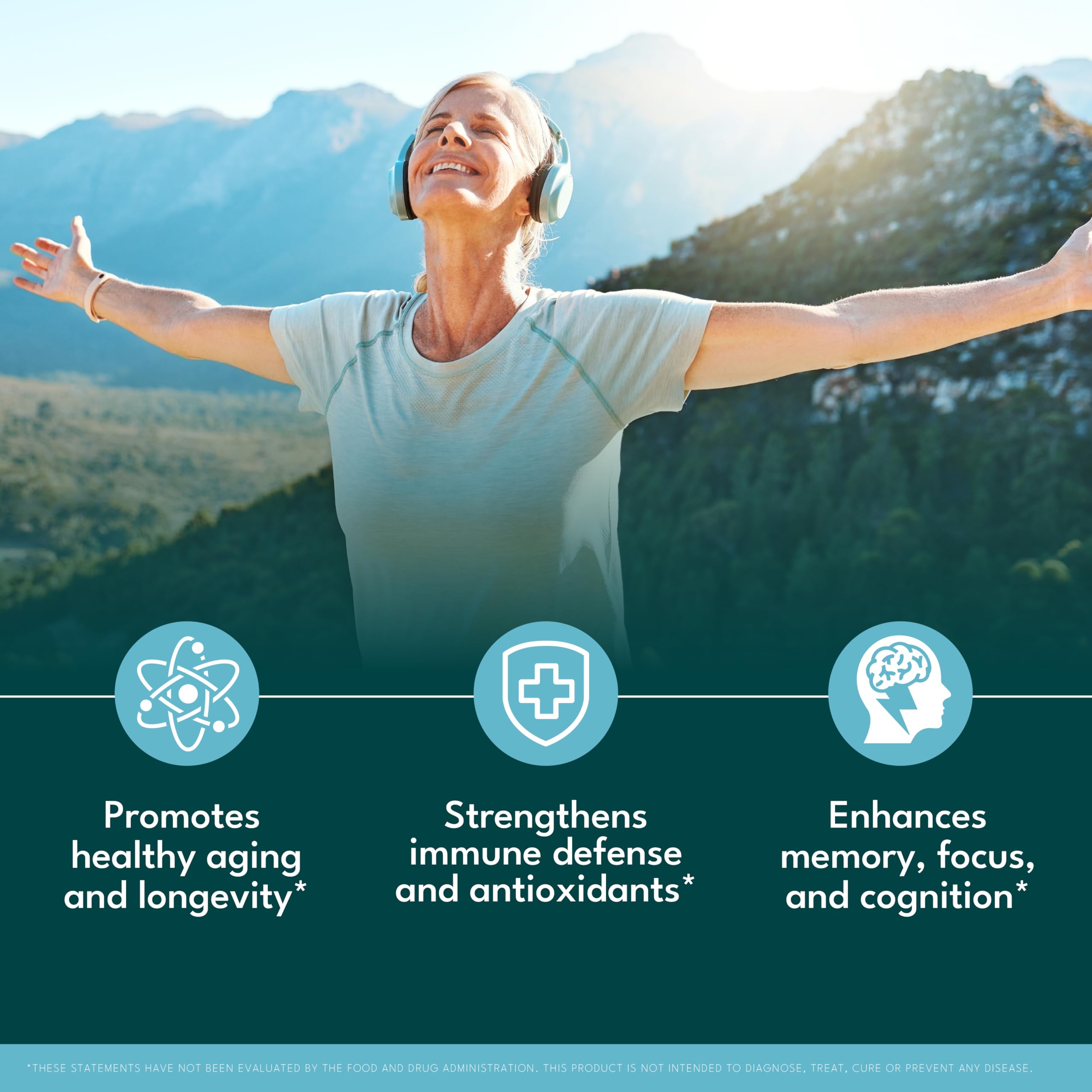 Illustration of mental clarity and energy support