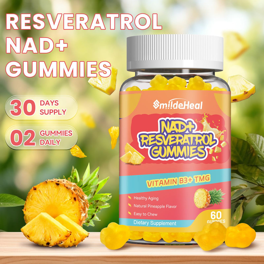 Lifestyle image promoting energy and wellness with NAD+ Resveratrol Gummies