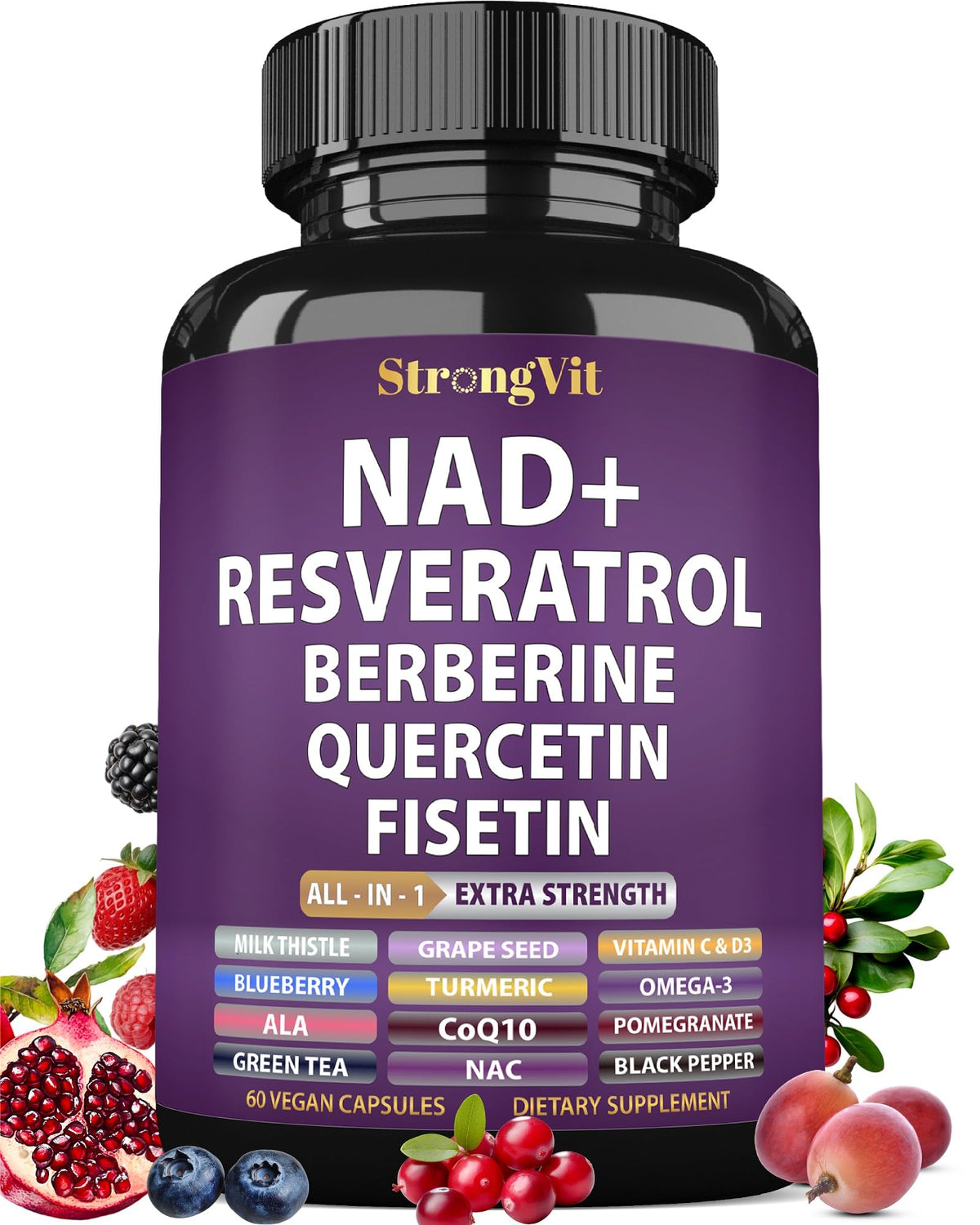NAD+ liposomal Resveratrol supplement hero image