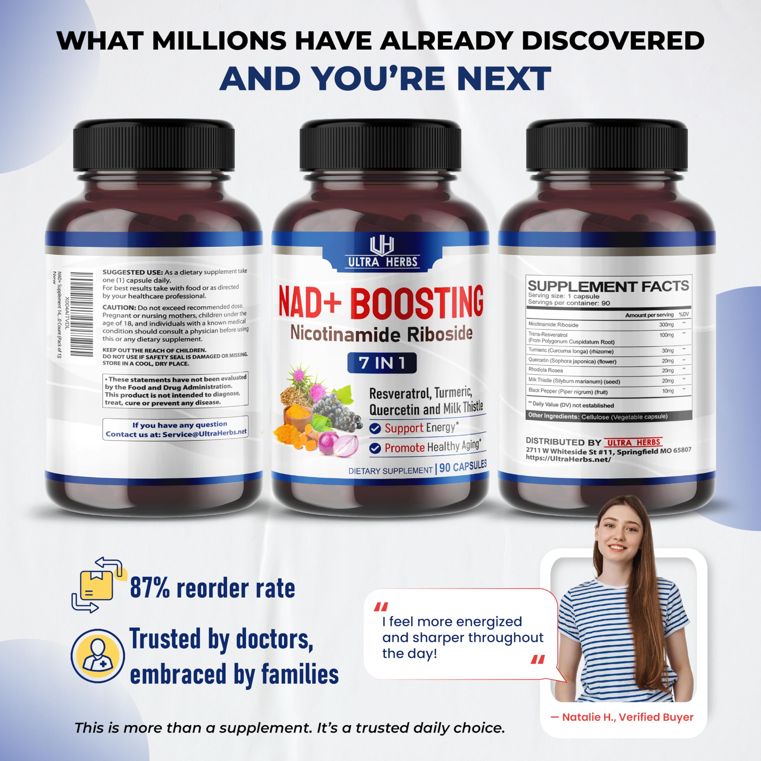 Black Pepper ingredient in the NAD+ supplement formula