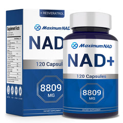NAD+ liposomal supplement bottle front view
